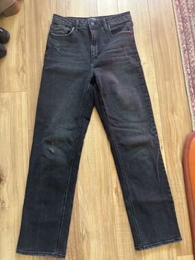 Just Black Men's Straight Black Jeans